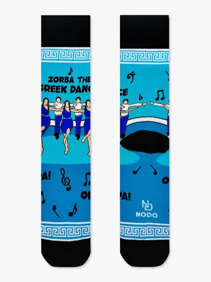 NODO Βαμβακερές Κάλτσες με Σχέδιο Ζορμπάς 